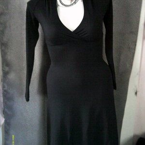 Long sleeved black dress